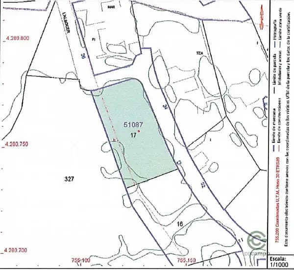 Finca rústica de 0,104 ha en venta en Alicante