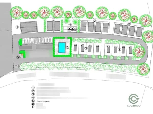 Finca di ricreazione di 1 ha per vendita a Campania