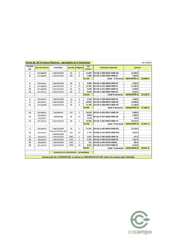 Finca agrícola de 3 ha en venta en Segovia