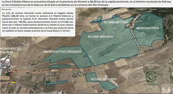Finca rústica de 186,7 ha en venta en Alicante