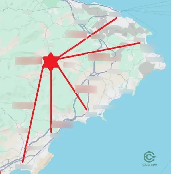 Finca rústica de 1060 ha en venta en Benigembla, Alicante
