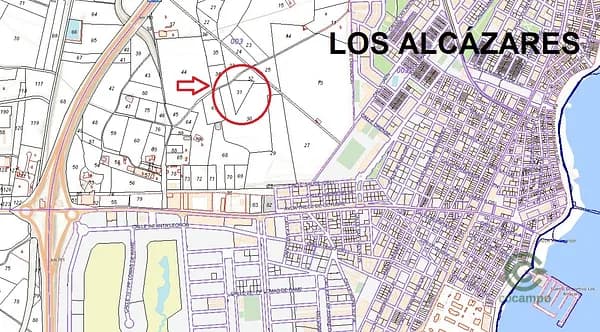 Finca agrícola de 0,7193 ha en venta en Murcia