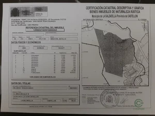Finca rústica de 200 ha en venta en Valencia