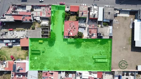Terreno urbano de 0,25 ha en venta en Puebla