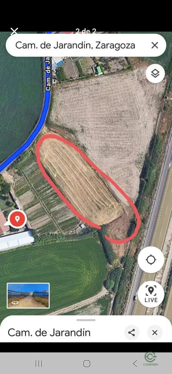 Finca rústica de 0,245 ha en venta en Zaragoza