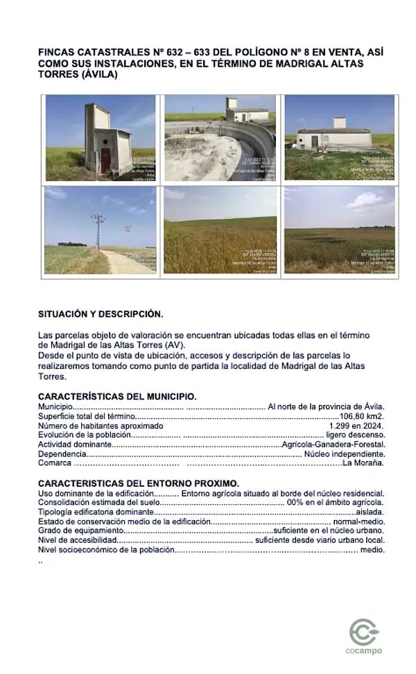 Finca agrícola de 50,311 ha en venta en Ávila