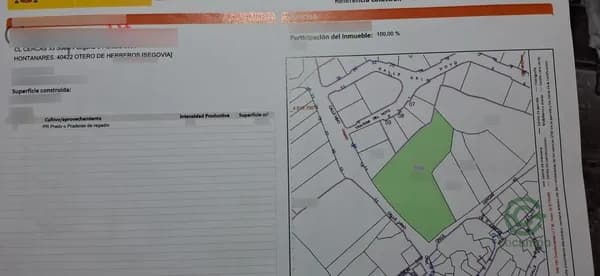 Terreno urbano de 0,5811 ha en venta en Otero de herreros, Segovia