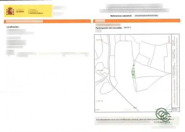Finca agrícola de 0,0256 ha en venta en Grado, Asturias