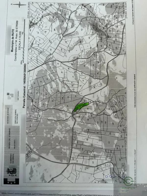 Finca rústica de 0,9783 ha en venta en Rute, Córdoba