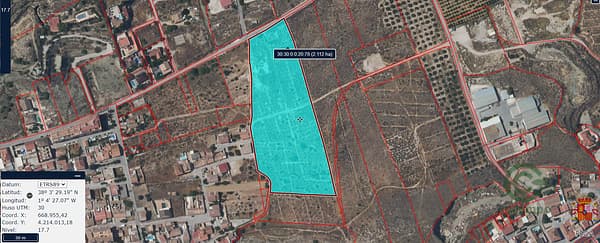 Finca rústica de 25 ha en venta en Murcia