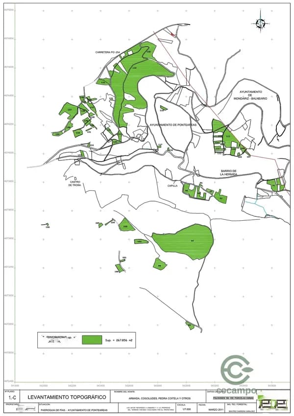 Finca rústica de 41 ha en venta en Pontevedra