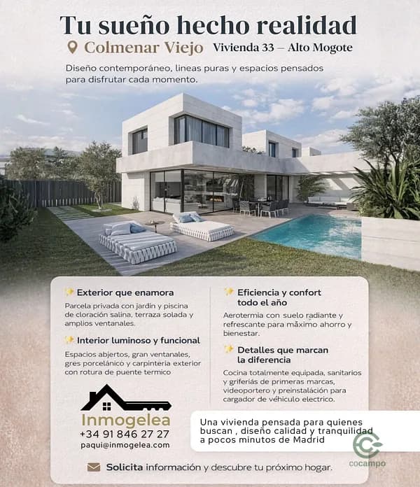 Casa de 0,0376 ha en venta en Colmenar viejo, Madrid