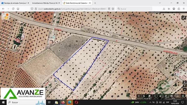 Finca agrícola de 1,437 ha en venta en Alange, Badajoz