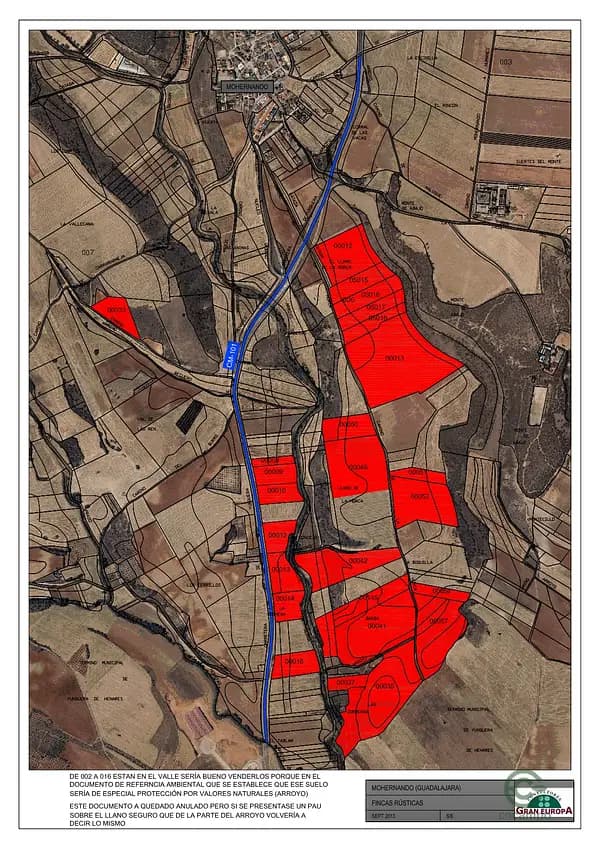 Finca agrícola de 61,2 ha en venta en Guadalajara