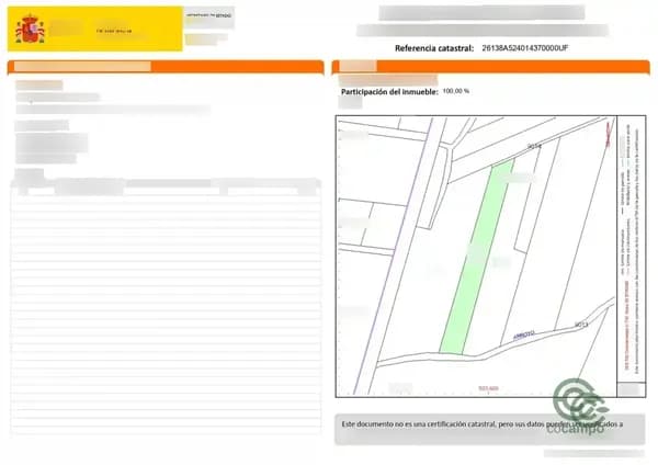 Finca agrícola de 0,53 ha en venta en Santo domingo de la calzada, La rioja