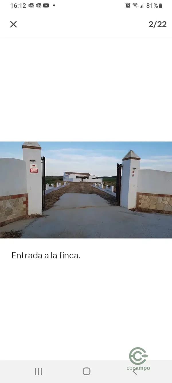 Finca rústica de 14 ha en venta en Cádiz