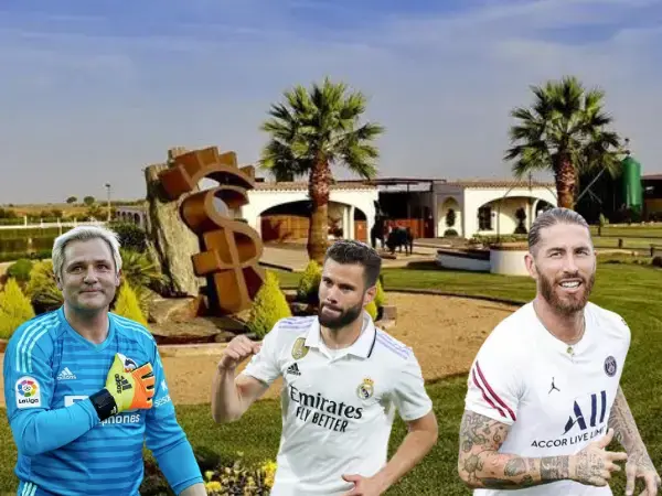 Futbolistas Sergio Ramos, Nacho Fernandez, Santiago Cañizares