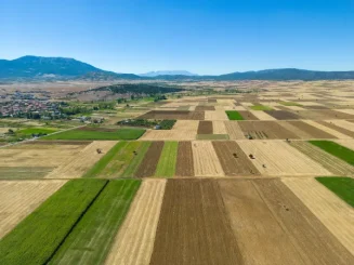 Cambios de uso de suelos: terrenos junto a la población listos para nuevos usos.